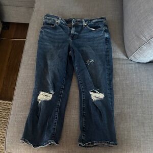 Express Dark Blue Distressed women’s Jeans